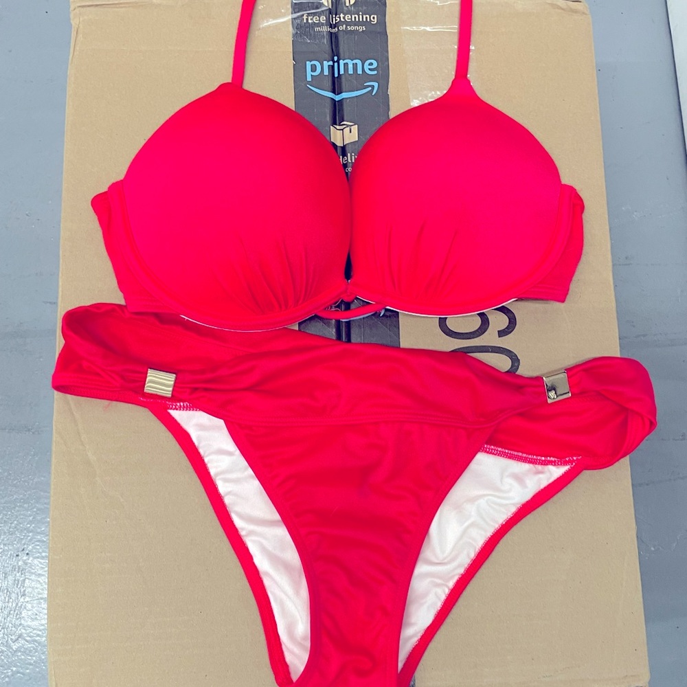 Victoria’s Secret Swim Bombshell Bikini Set Red